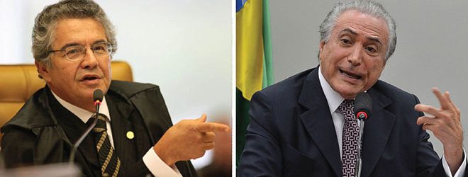 No texto, Marco Aurélio chegou a dizer que não analisou a conduta do vice-presidente.