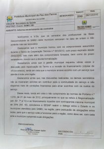 Secretaria de Saúde (SESAU) de Pau dos Ferros informou que a não renovação do contrato do Samu se deve à falta de contribuição dos demais municípios atendidos pelo serviço. 